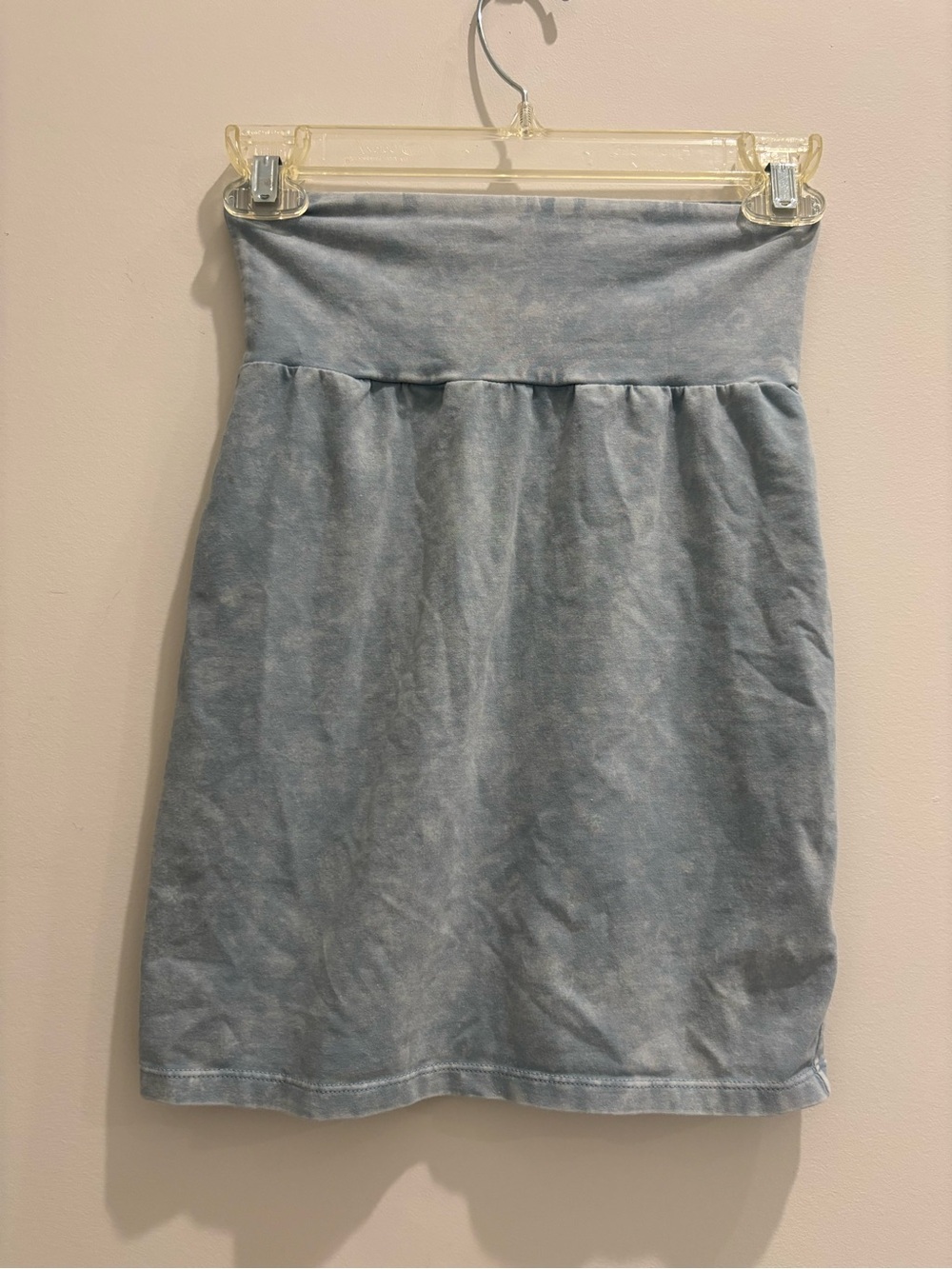 Talula Light Blue A-Line Tube Skirt